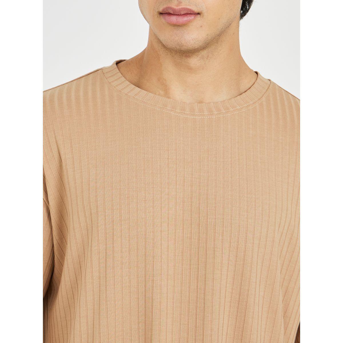 Styli Premium Oversized Ribbed Knit T-Shirt-men-clothing-tshirtsandpolos-tshirts-image-3
