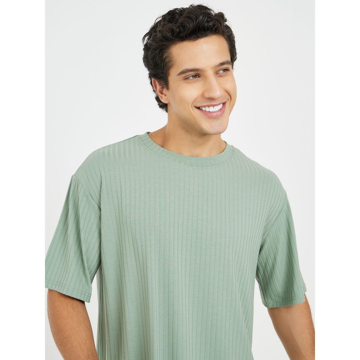 Styli Premium Oversized Ribbed Knit T-Shirt-men-clothing-tshirtsandpolos-tshirts-image-1