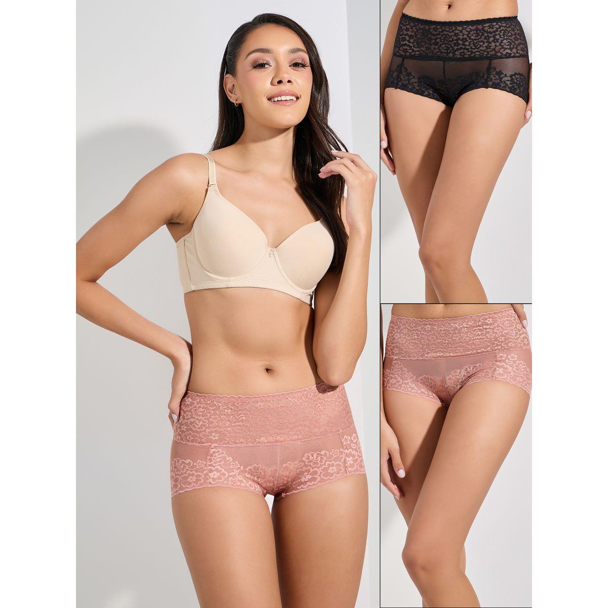 مجموعة من 2 سروال داخلي كامل بخصر عريض-women-clothing-lingerie-panties-image-2