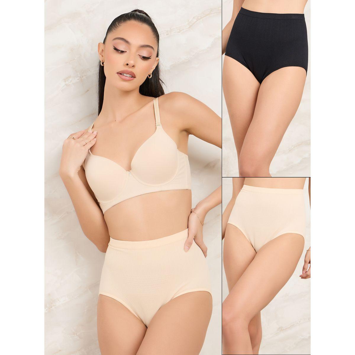 Styli Pack of 2 - Solid Light High Waist Brief-women-clothing-lingerie-panties-image-1