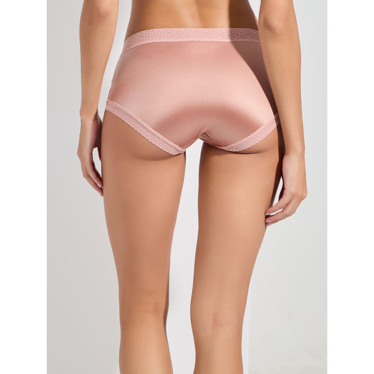 Styli Pack of 2 - Floral Lace Insert Full Brief with Scalloped Edge Lace Trim-women-clothing-lingerie-panties-image-5