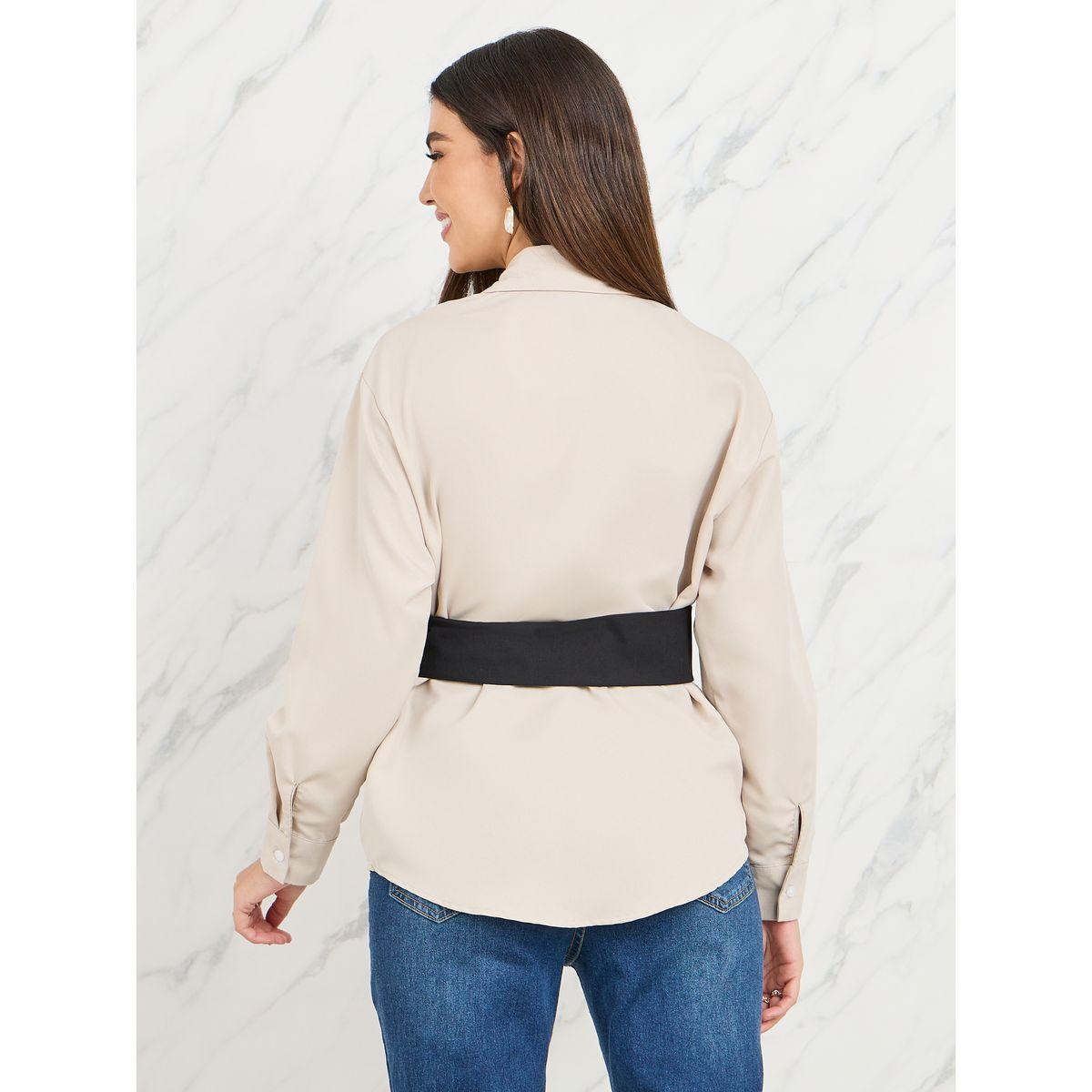 بلوزة بأزرار غلق واكمام طويلة-women-clothing-shirtsandblouses-shirts-image-4