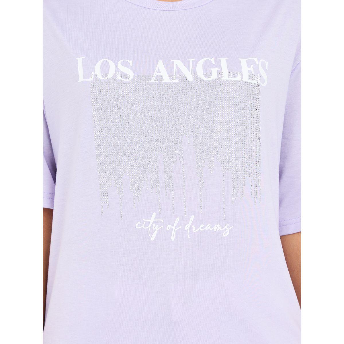 تيشيرت واسع بياقة دائرية واكمام قصيرة-women-clothing-tshirts-image-3