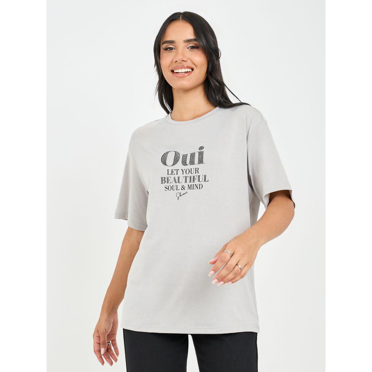 تيشيرت واسع منمق بكتابة-women-clothing-tshirts-image-1