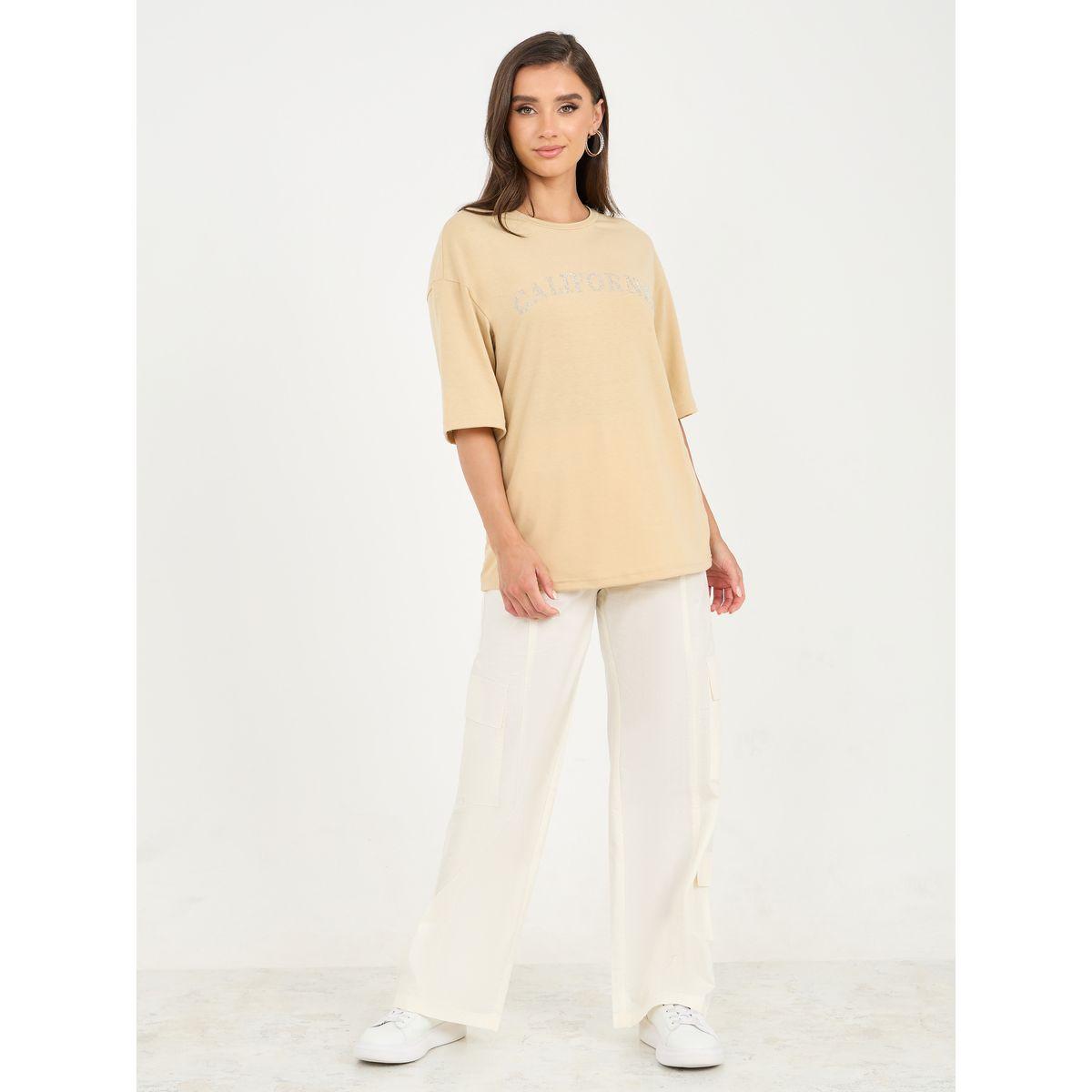 Styli Oversized Embellished Detail Drop Shoulder T-Shirt-women-clothing-tshirts-image-3