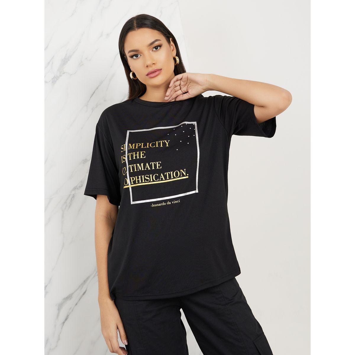 Styli Oversized Embellished Simplicity T-Shirt-women-clothing-tshirts-image-1