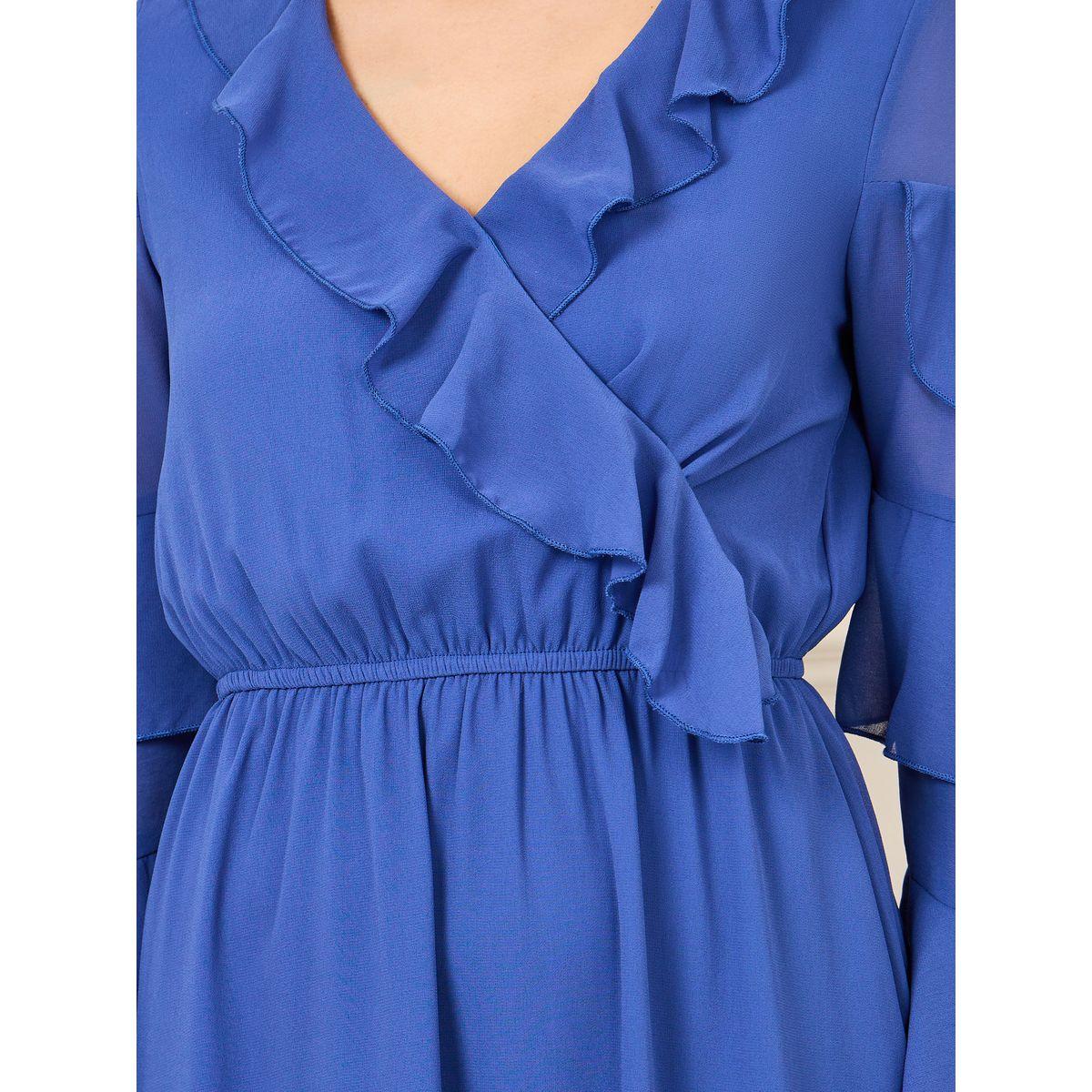 Styli Ruffle Detail A-Line Midi Dress-women-clothing-dresses-image-3