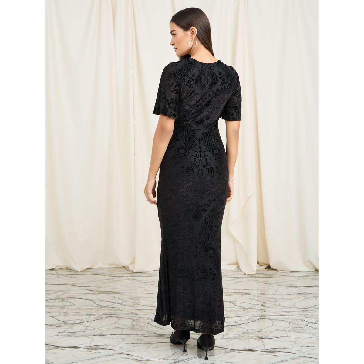 فستان بنمط حورية البحر مع ياقة واسعة-women-clothing-dresses-image-4