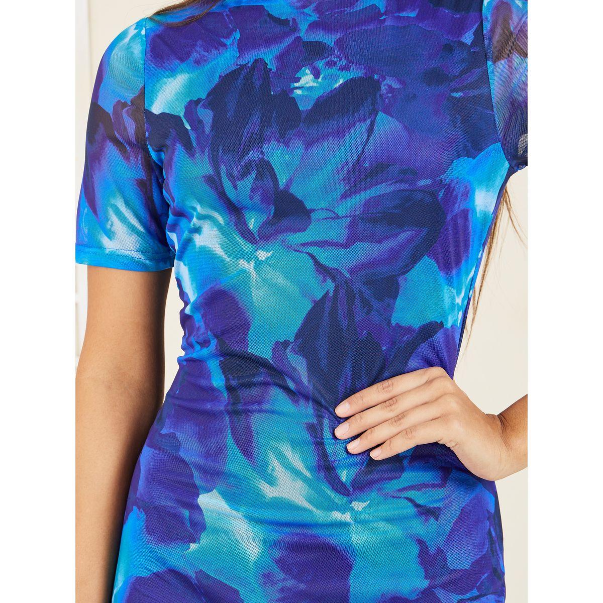 Styli Floral Print Bodycon Midi Dress-women-clothing-dresses-image-3