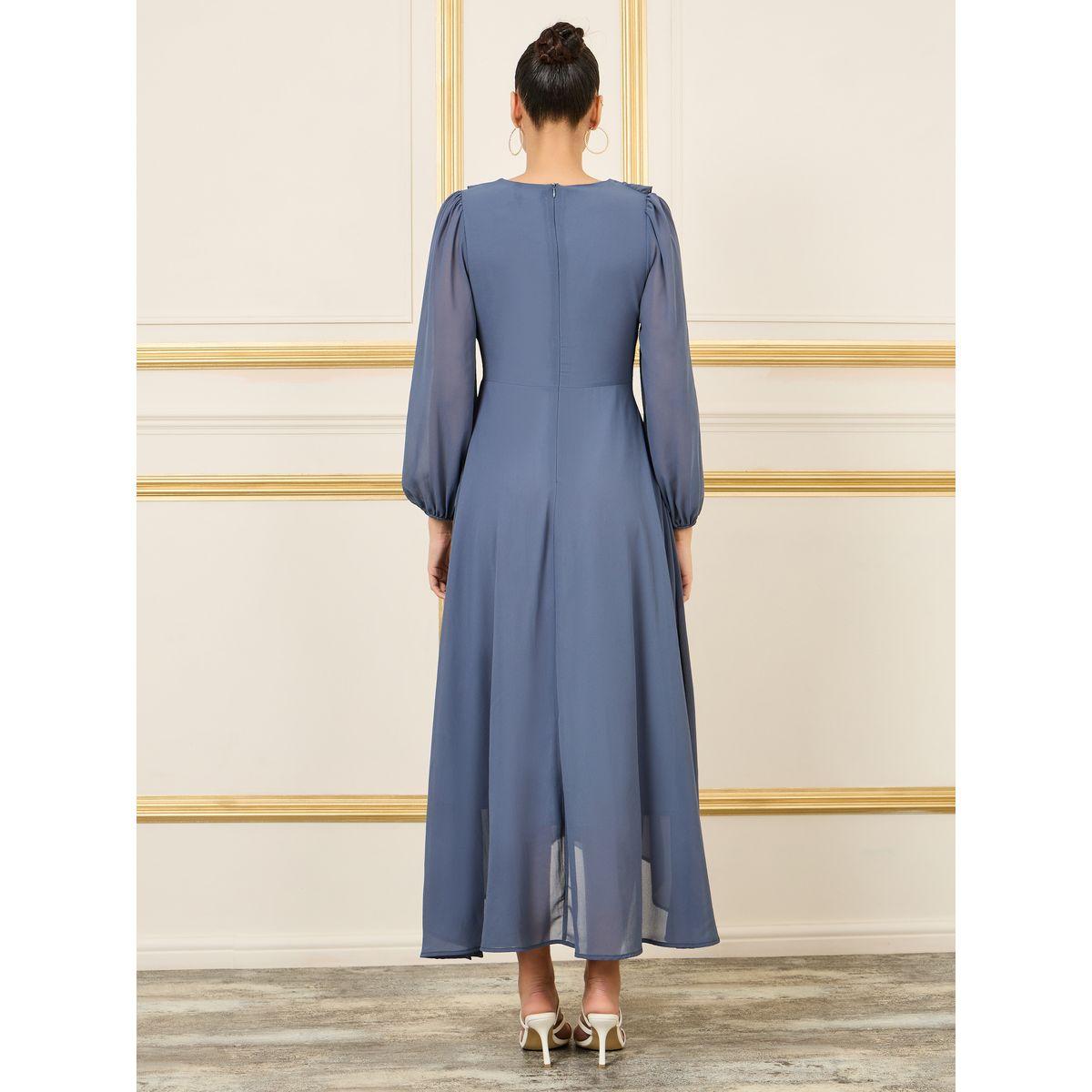 Styli Ruffle Asymmetric Hem A-Line Maxi Dress-women-clothing-dresses-image-4
