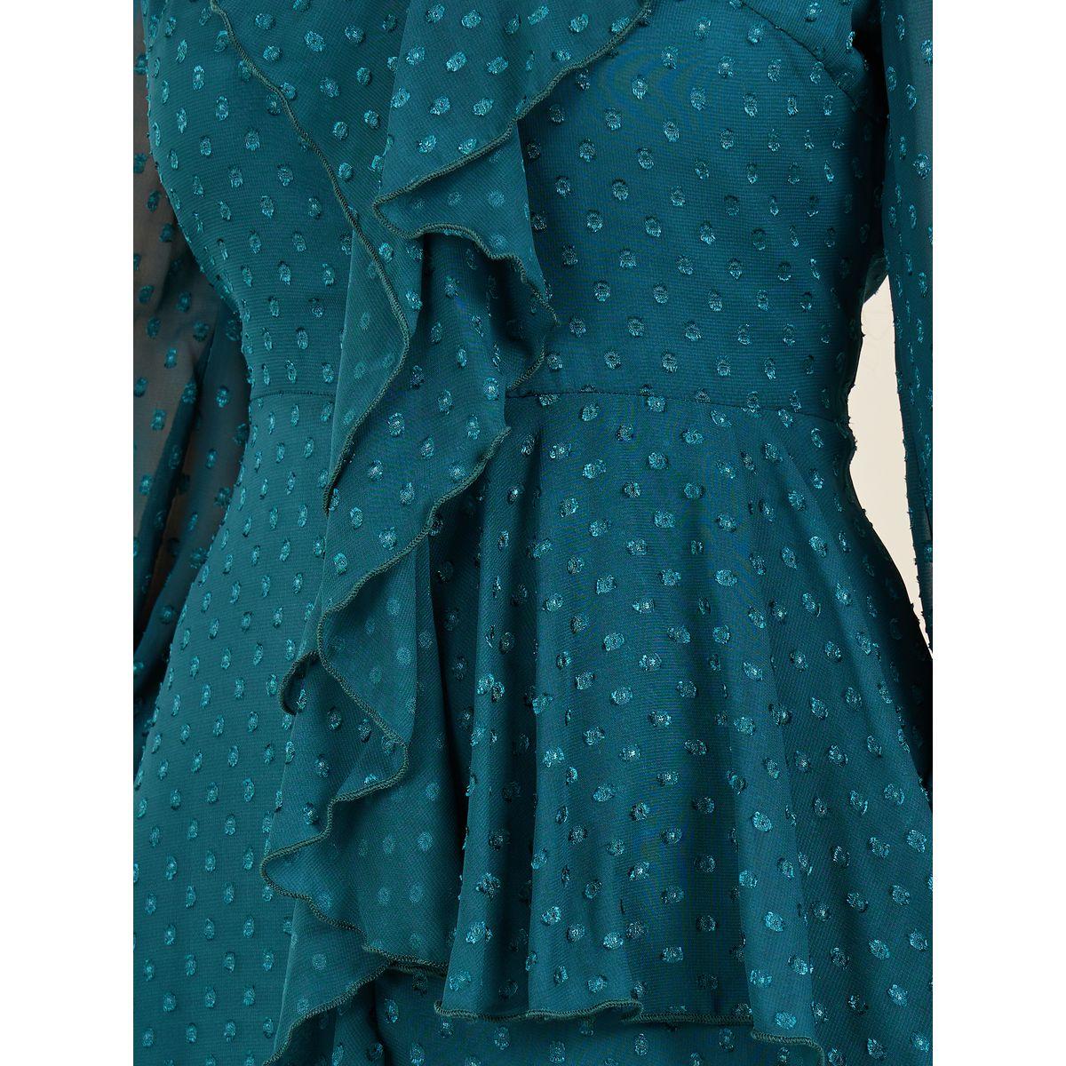 Styli Dobby Ruffle Detail A-Line Maxi Dress-women-clothing-dresses-image-3