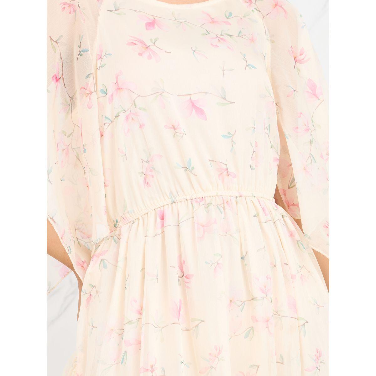Styli Floral Print Cape Sleeves A-Line Maxi Dress-women-clothing-dresses-image-3