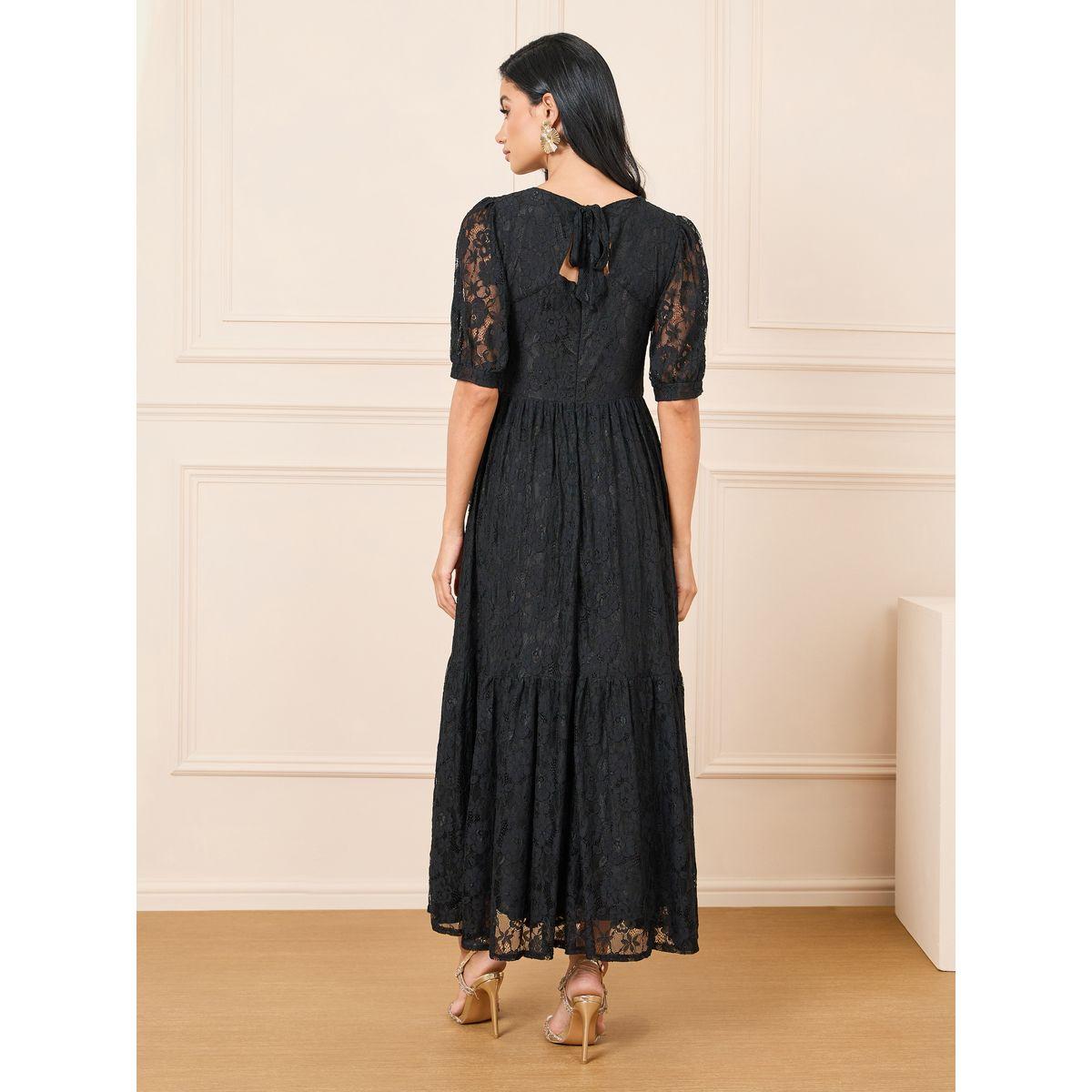 Styli All Over Lace A-Line Tiered Maxi Dress-women-clothing-dresses-image-4