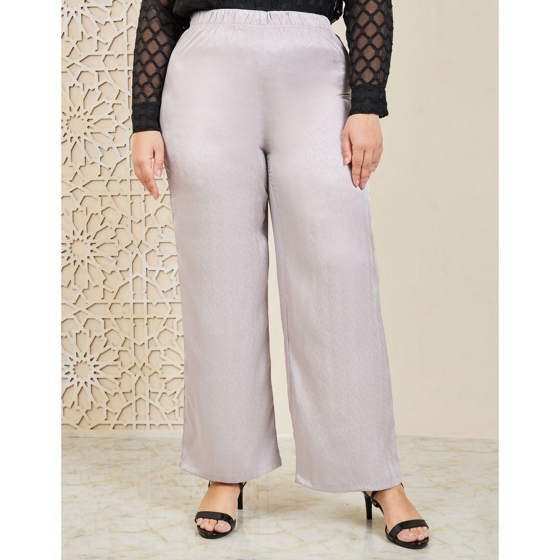 Styli Plus Jacquard Print Wide Leg Pants-women-clothing-bottoms-trousers-image-1