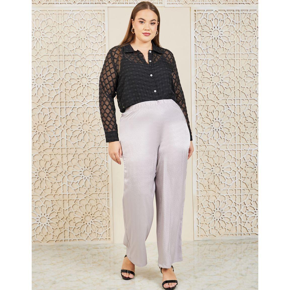 Styli Plus Jacquard Print Wide Leg Pants-women-clothing-bottoms-trousers-image-2