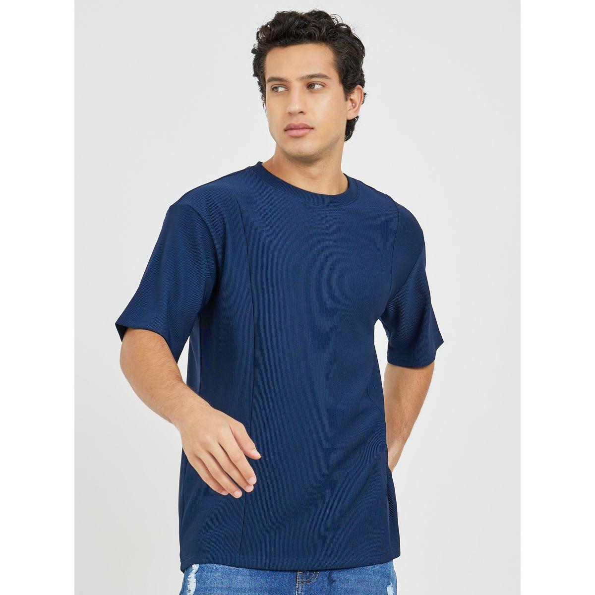 Styli Premium Oversized Cut and Sew Ribbed T-Shirt-men-clothing-tshirtsandpolos-tshirts-image-1