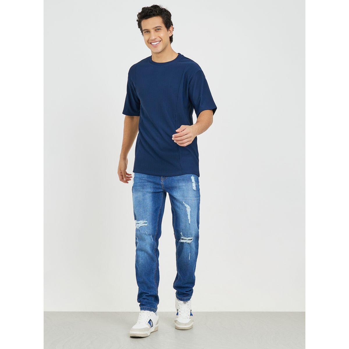 Styli Premium Oversized Cut and Sew Ribbed T-Shirt-men-clothing-tshirtsandpolos-tshirts-image-2