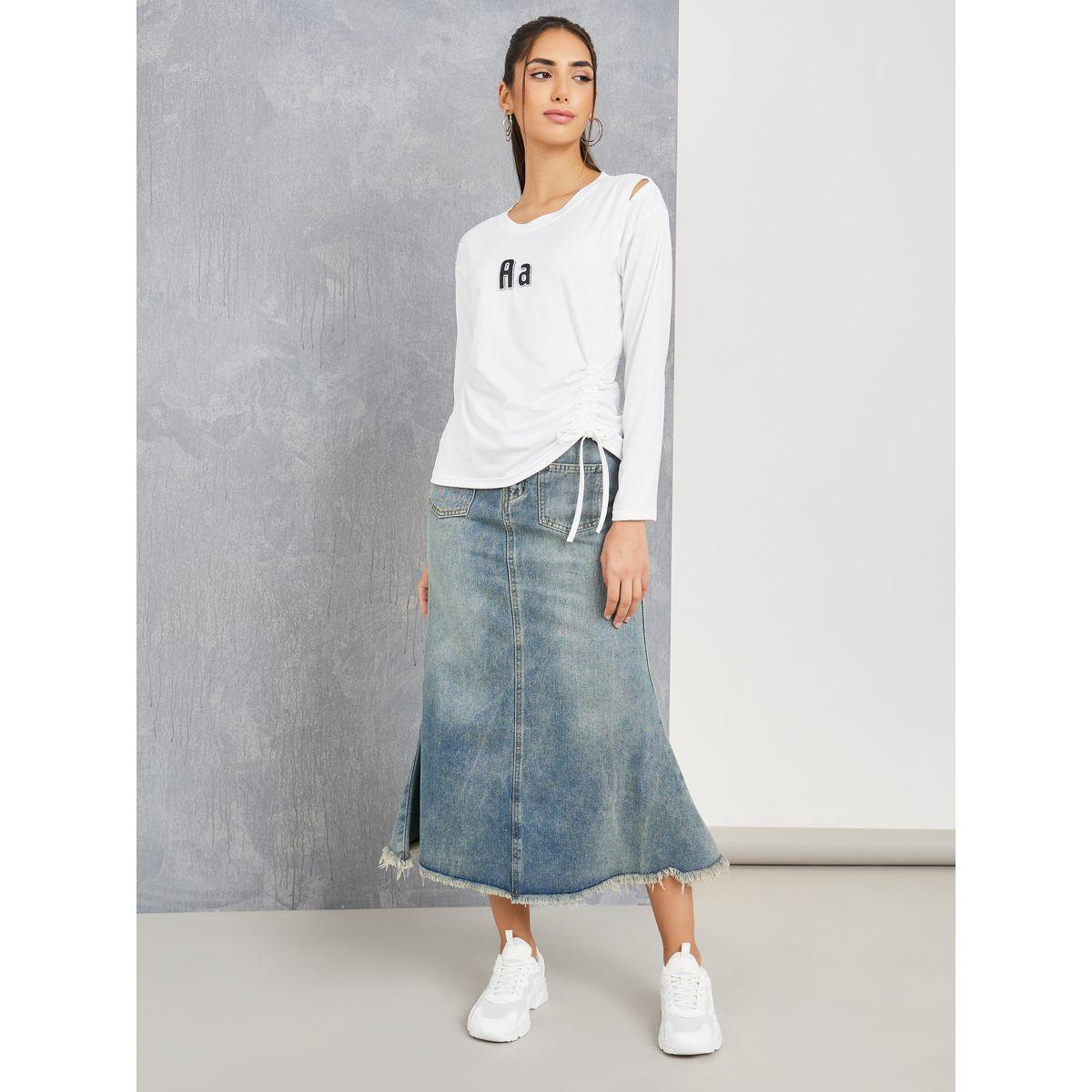 تيشيرت كاجوال بقصة عادية-women-clothing-tshirts-image-2