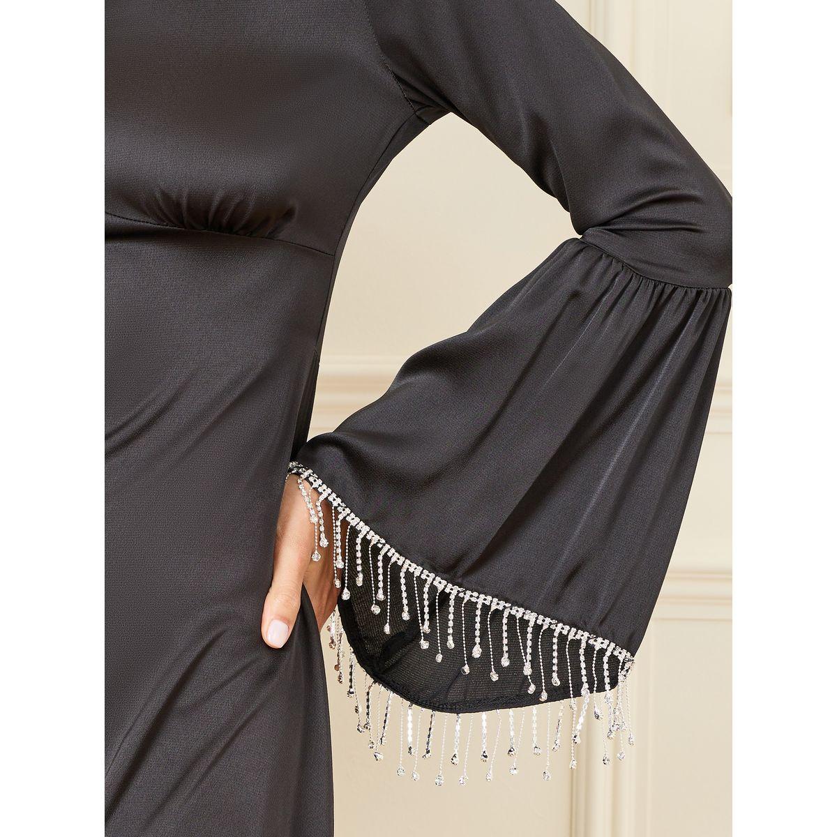 Styli Satin Embellished Trim A-Line Maxi Dress-women-clothing-dresses-image-3