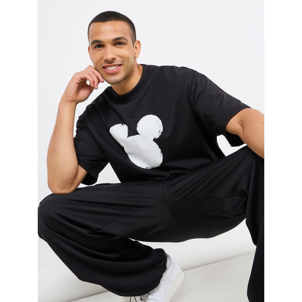 Styli Mickey Mouse Graphic Print Boxy Fit T-Shirt-men-clothing-tshirtsandpolos-tshirts-image-1