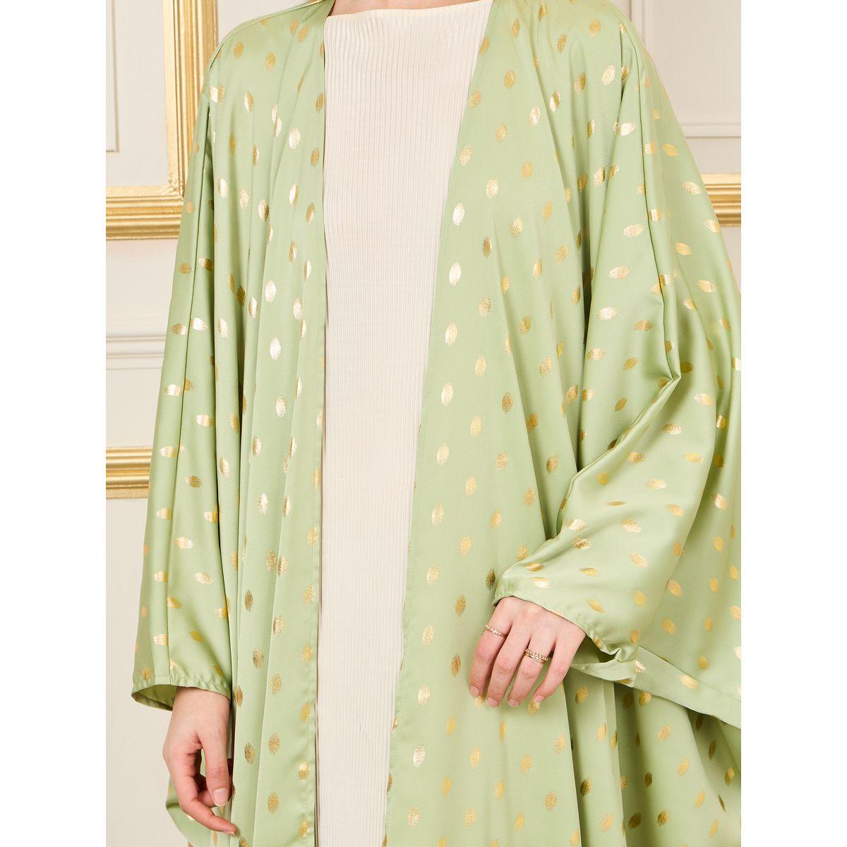 Styli Foil Print Batwing Sleeves Abaya-women-arabicclothing-abayas-image-3