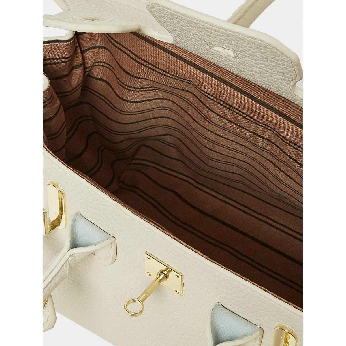 Styli Metal Accent Handbag with Scarf Detail-women-bagsandwallets-handbags-image-4