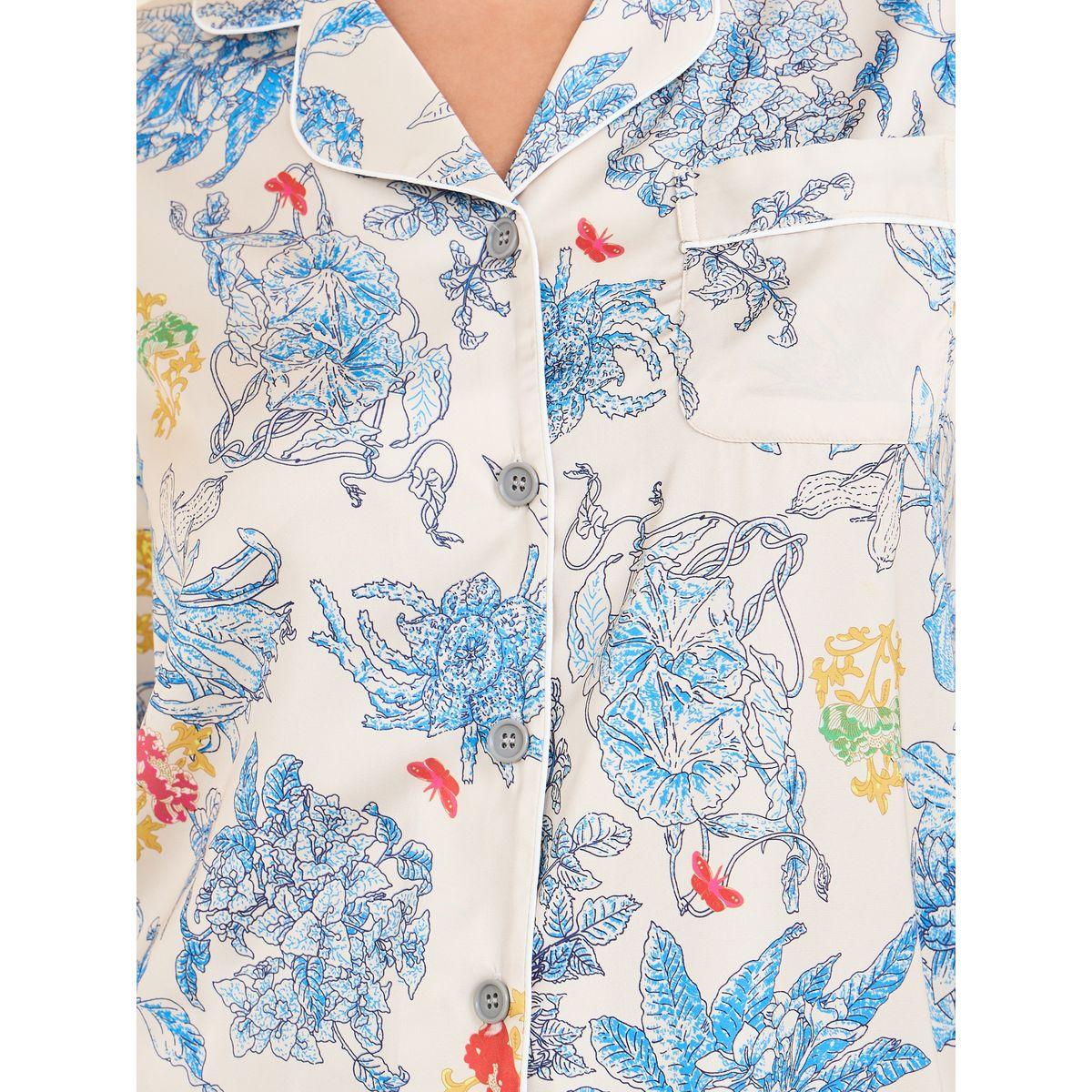 Styli Unwind Floral AOP Satin Piped Detail Shirt and Pyjama Set-women-clothing-nightwear-pyjamas-longsets-image-4