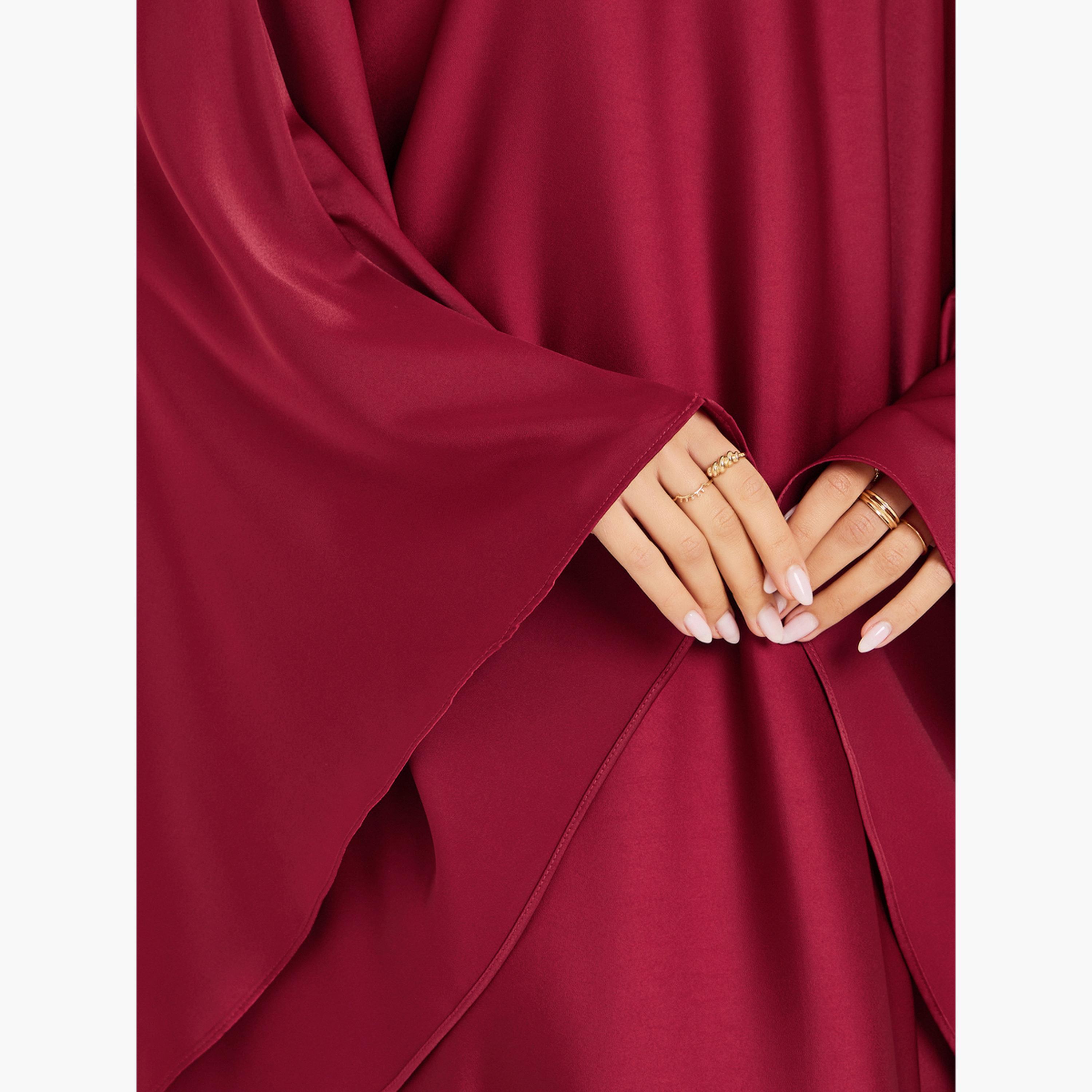 أميرة x ستايلي جلابية بأكمام كيمونو منسدلة-women-arabicclothing-jalabiyas-image-4