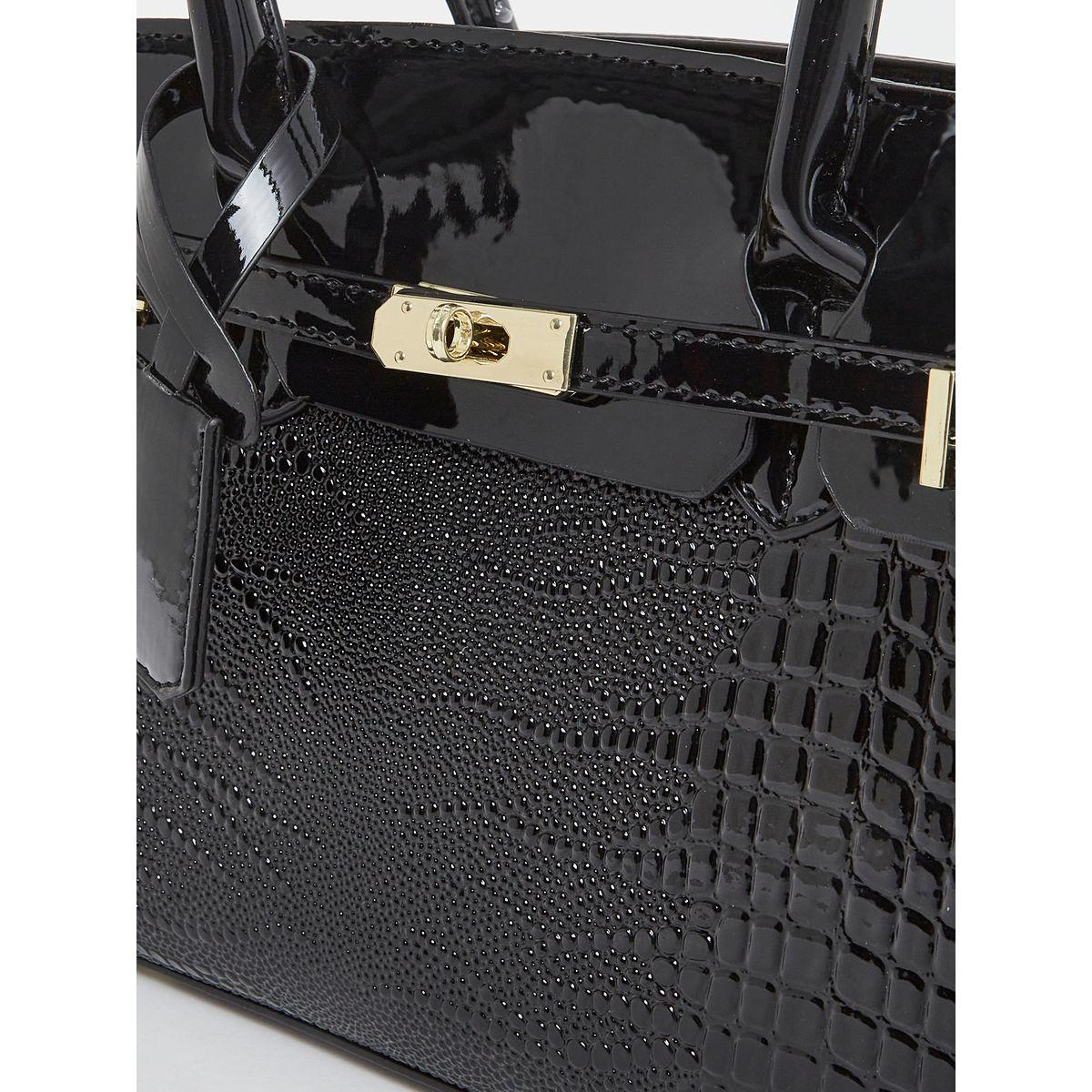 شنطة يد بتفاصيل بارزة الملمس وقفل دوار-women-bagsandwallets-handbags-image-2