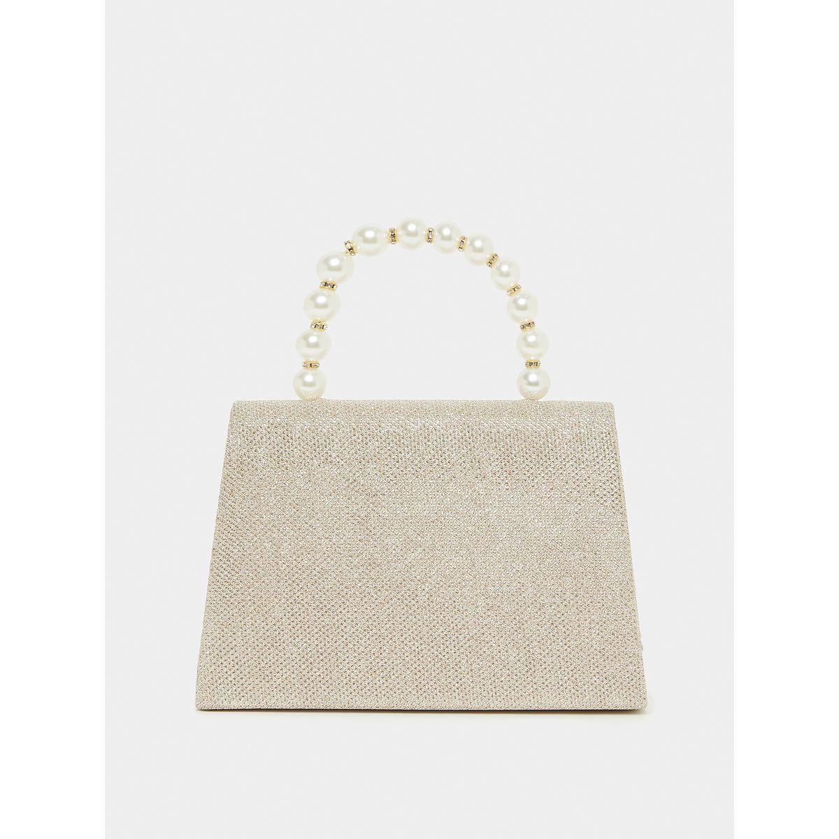 شنطة يد مزين بالؤلؤ مع مقبض يد علوي-women-bagsandwallets-handbags-image-3