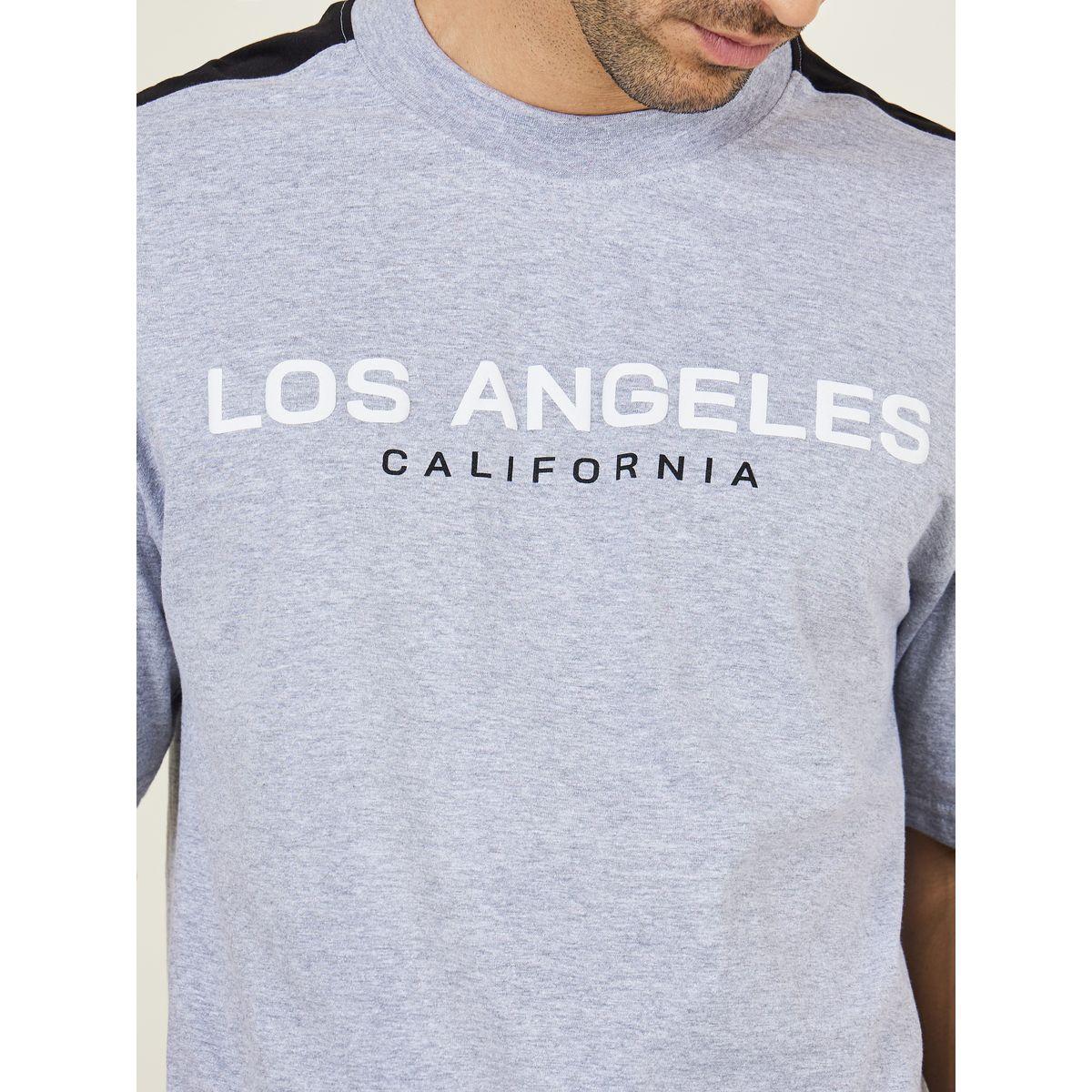 Styli Los Angeles Print Contrast Shoulder Panel Compact Jersey T-shirt-men-clothing-tshirtsandpolos-tshirts-image-3