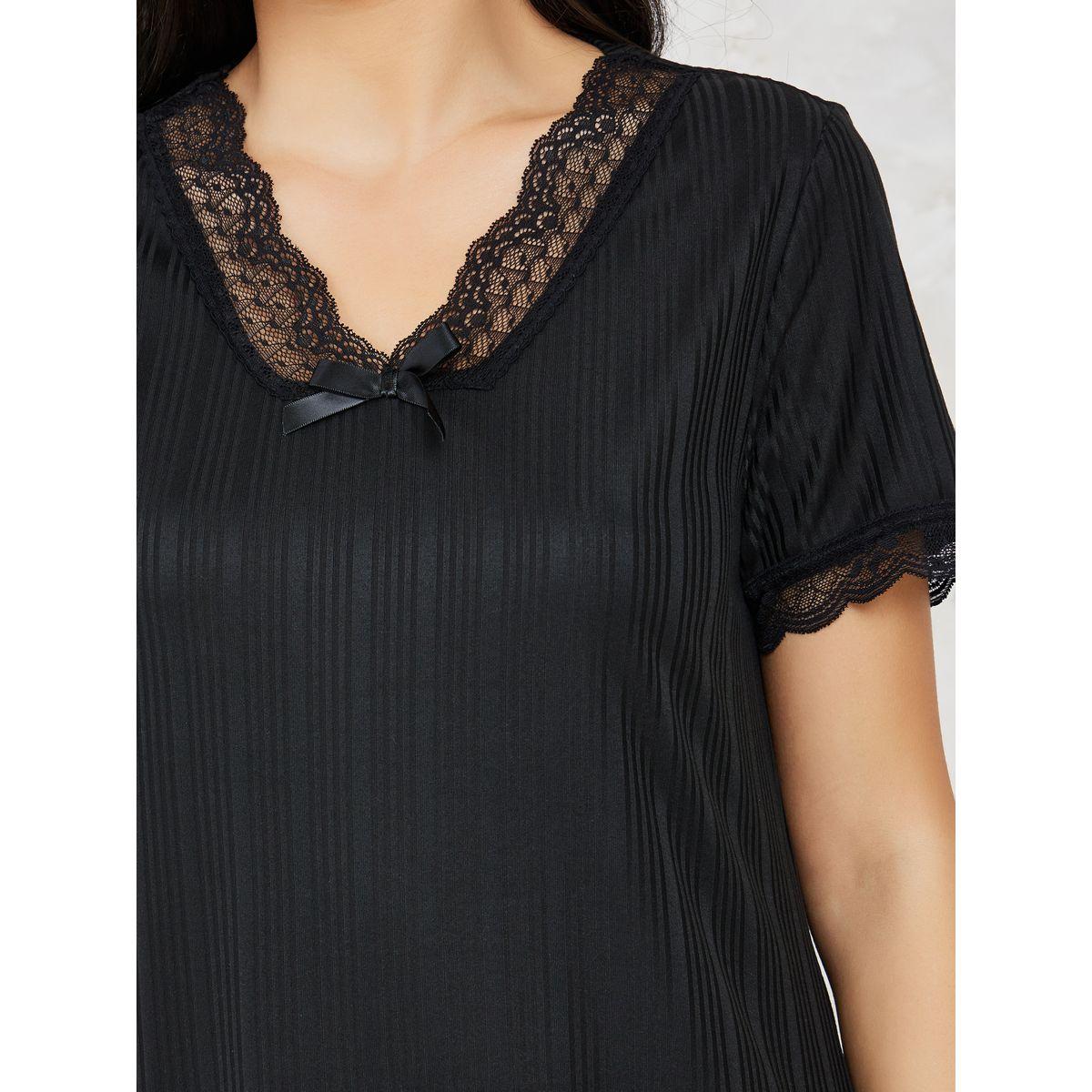قميص نوم بتفاصيل دانتيل-women-clothing-nightwear-nighties-image-3