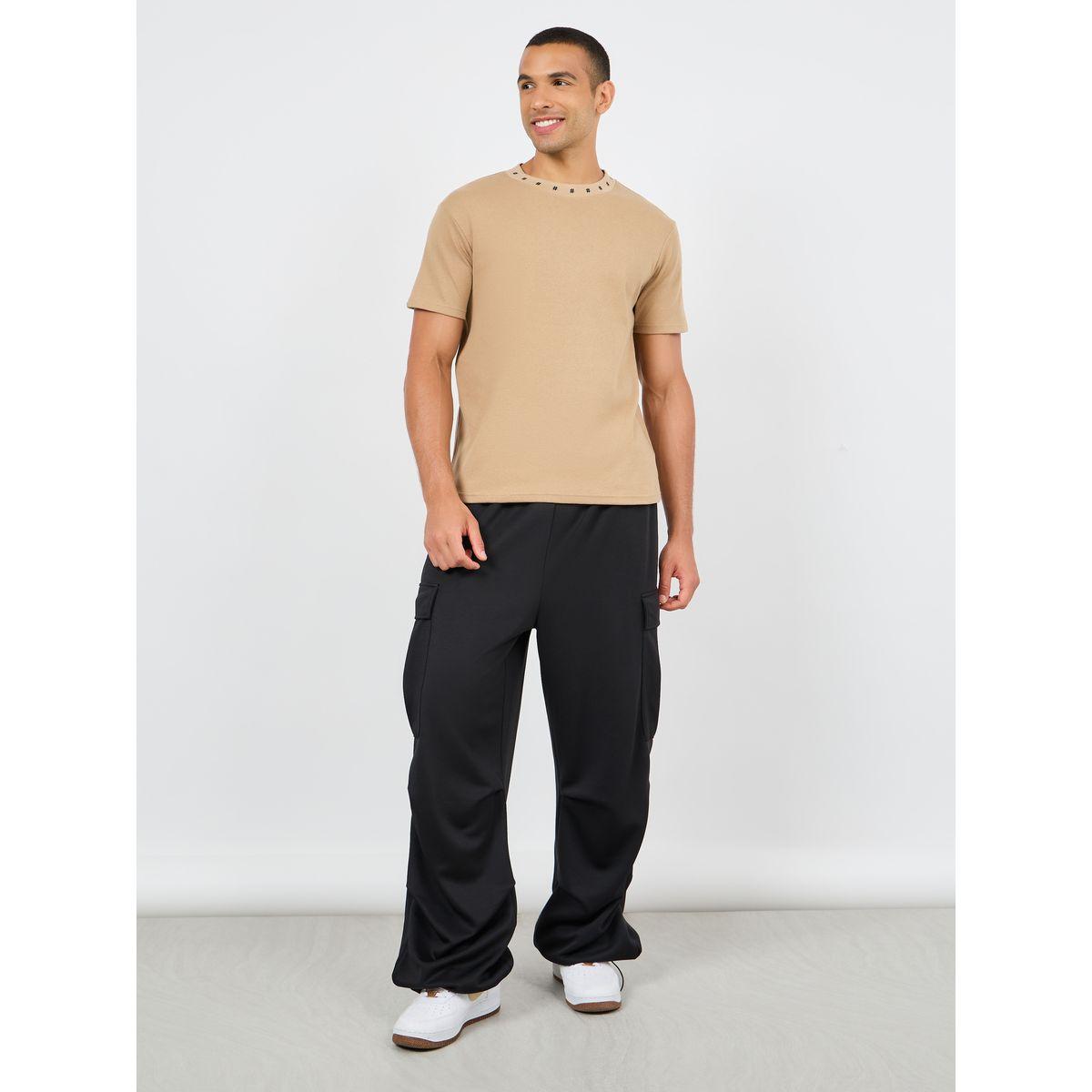 Styli Hashtag Minimal Printed Neck Interlock Regular Fit T-shirt-men-clothing-tshirtsandpolos-tshirts-image-2