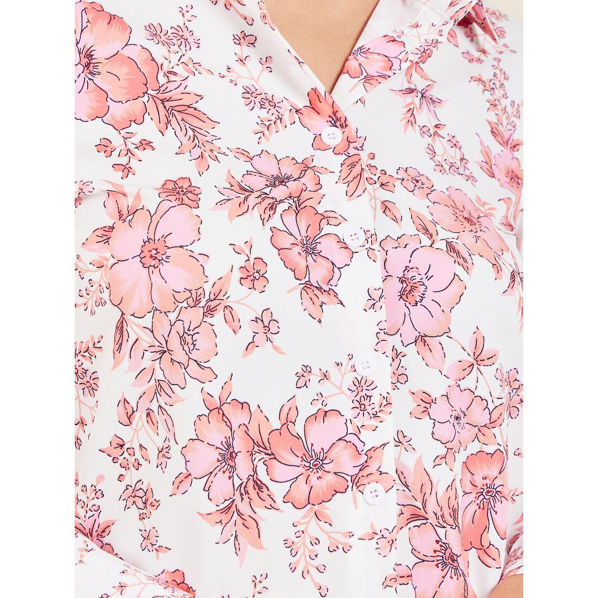 طقم منسق من بنطال وبلوزة مطبعة بالكامل-women-clothing-coordsets-image-3