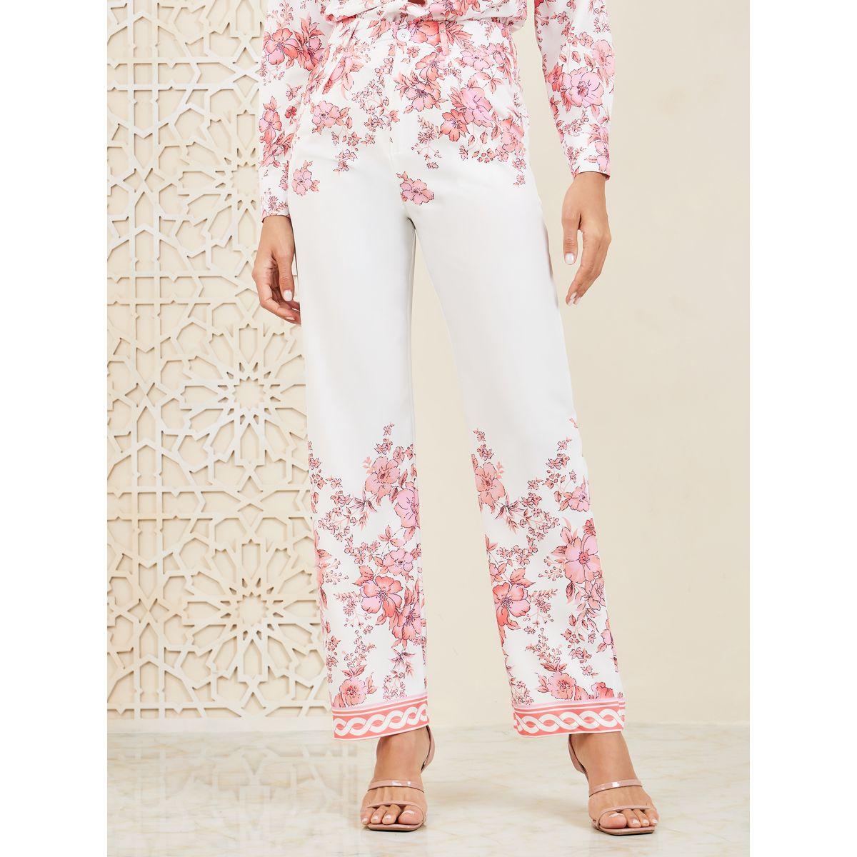 Styli All Over Floral Print Shirt & Pants Co-Ord-women-clothing-coordsets-image-4