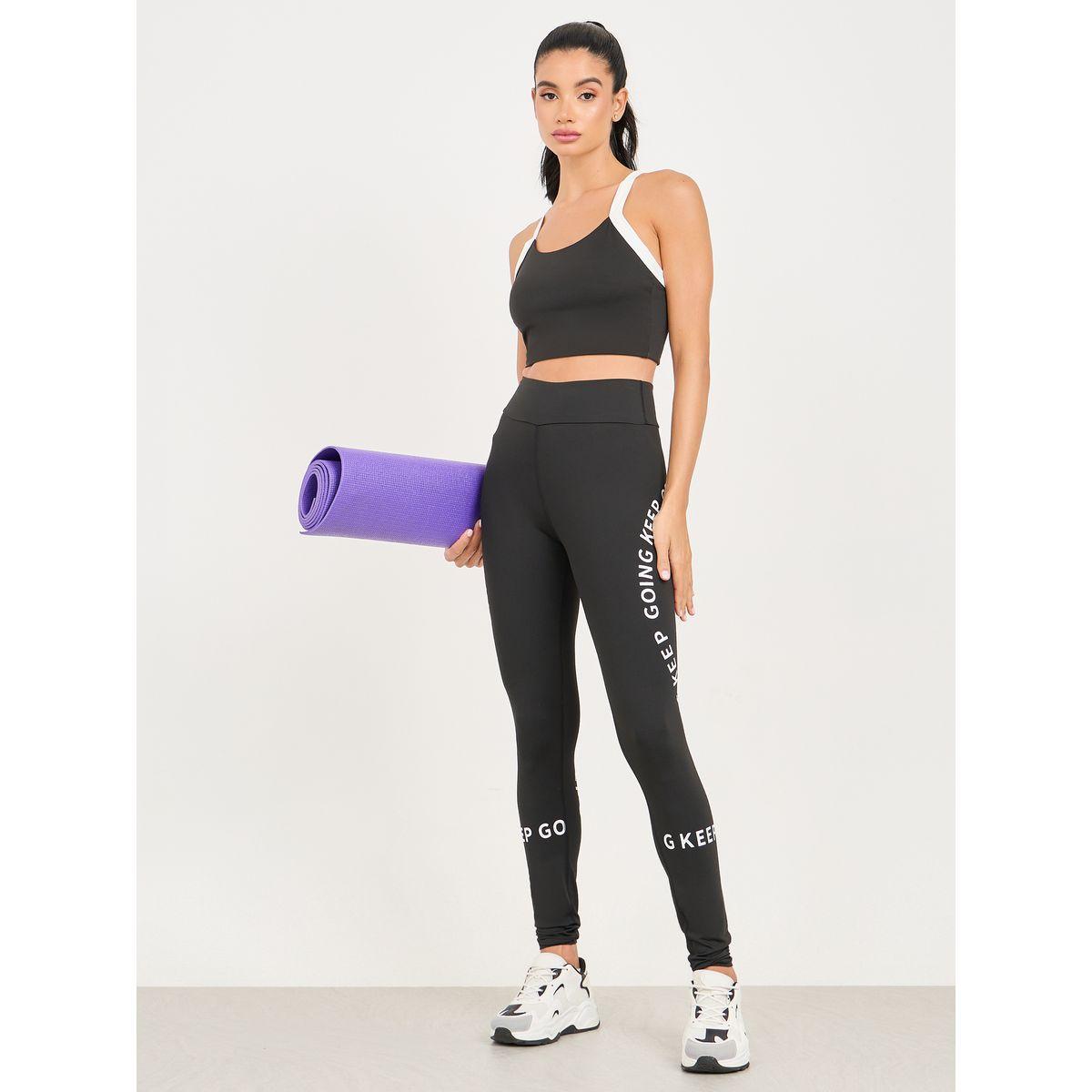 Styli Active Slogan Print High Rise Broad Waist Full Length Active Leggings-women-clothing-sportswearandactivewear-bottoms-image-1