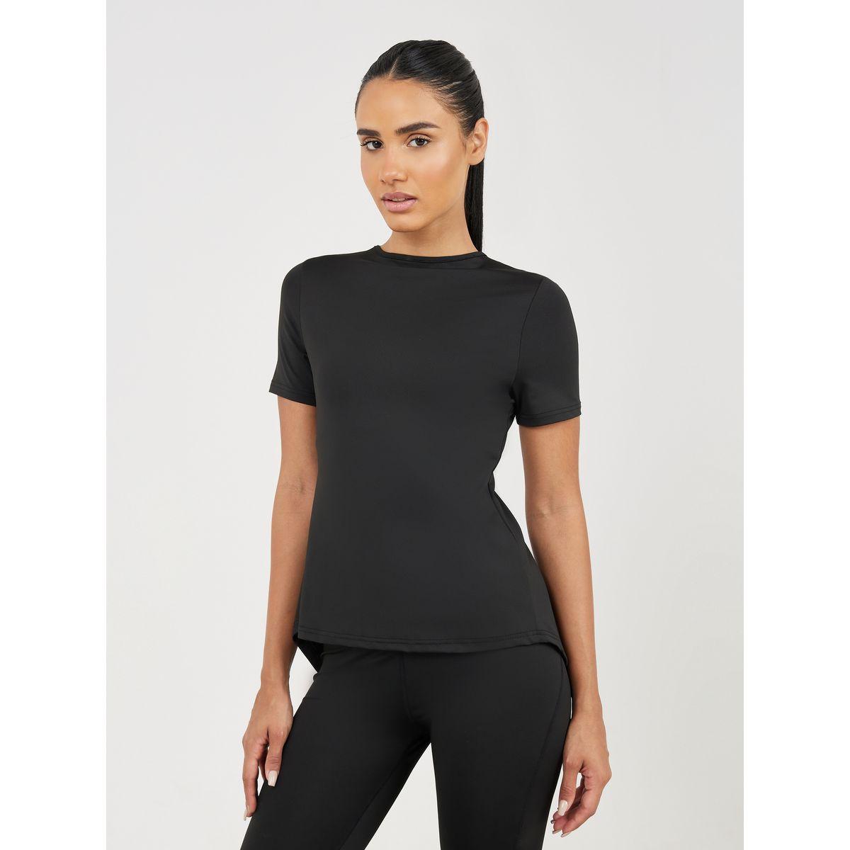 Styli Active Pack of 3 - Mesh Panel Top, Colorblock Sports Bra & Active Leggings-sports-women-clothing-trackpantsandtracksuits-image-6