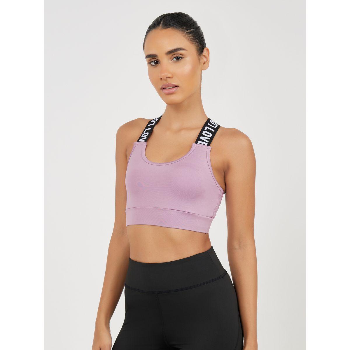 Styli Active Pack of 3 - Mesh Panel Top, Colorblock Sports Bra & Active Leggings-sports-women-clothing-trackpantsandtracksuits-image-7