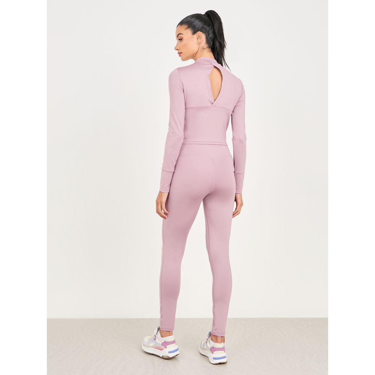مجموعة من ليقنز مع بلوزة قصيرة بياقة عالية-women-clothing-sportswearandactivewear-trackpantsandtracksuits-image-6