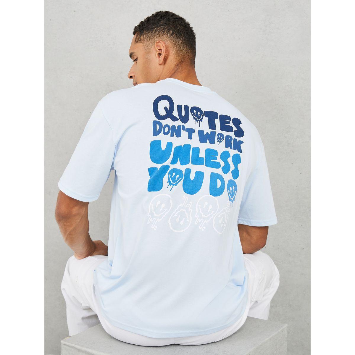 تيشيرت واسع مطبع بكتابة-men-clothing-tshirtsandpolos-tshirts-image-1