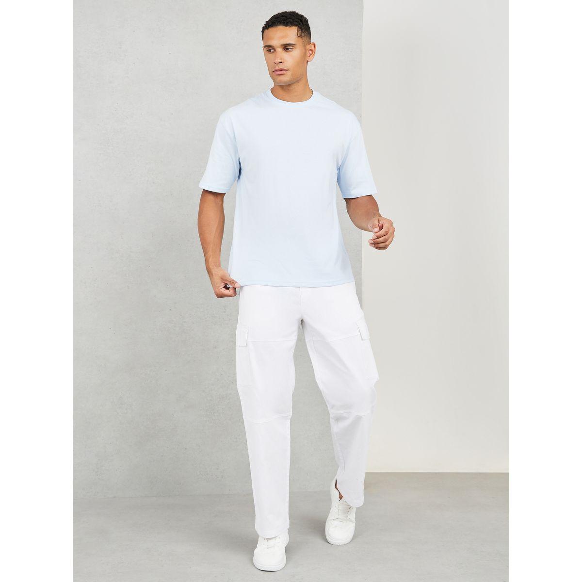 تيشيرت واسع مطبع بكتابة-men-clothing-tshirtsandpolos-tshirts-image-2