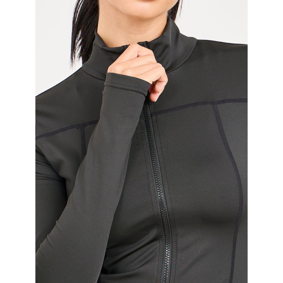 Styli Active Stitch Detail Thumbhole Sleeve Jacket with Zip Closure & Legging Set-sports-women-clothing-trackpantsandtracksuits-image-8