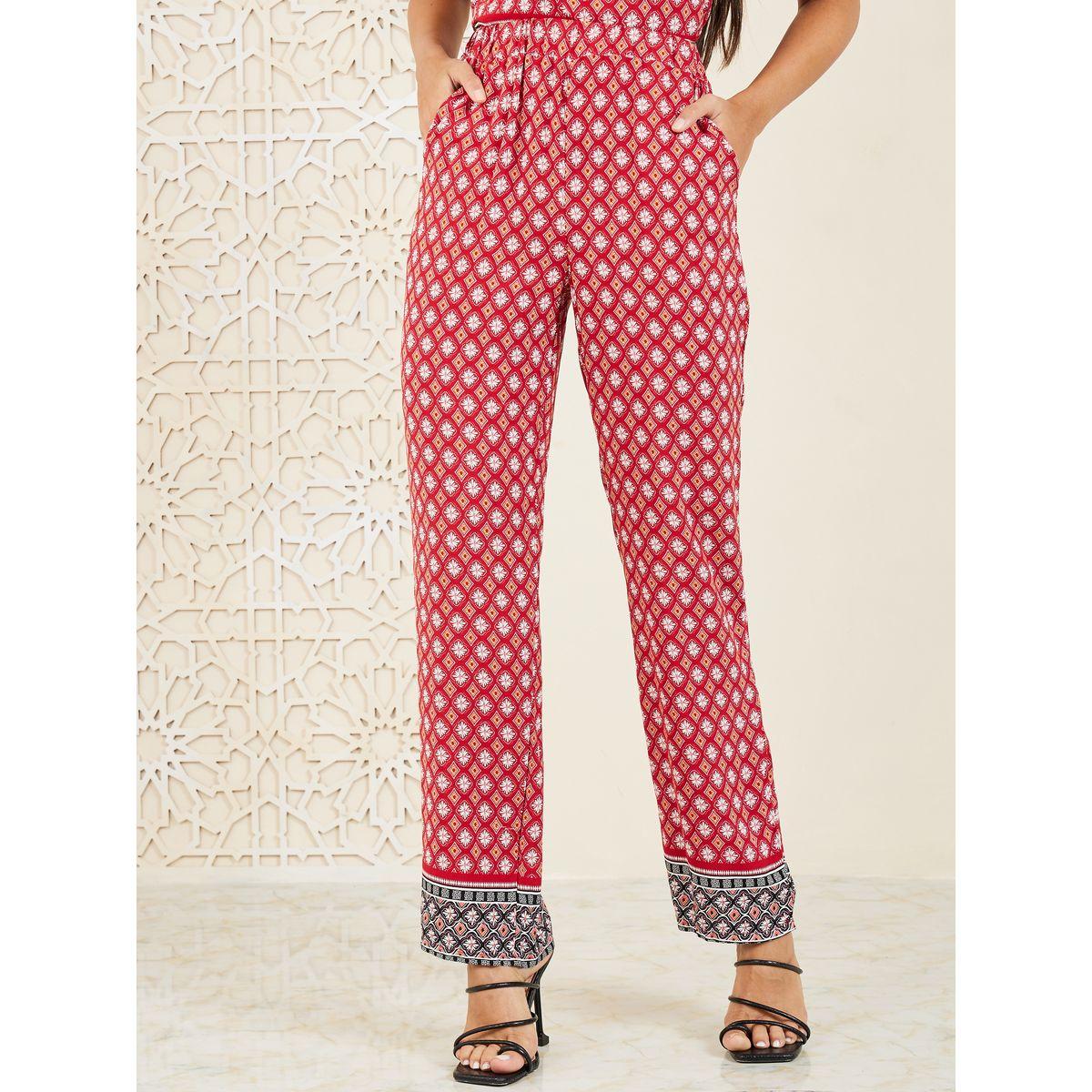 مجموعة من بنطال بارجل مستقيمة وبلوزة بلا اكمام-women-clothing-coordsets-image-5