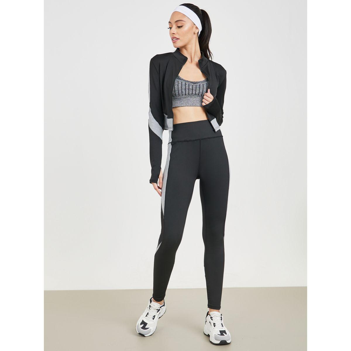 مجموعة من ليقنز بتفاصيل شبك وجاكيت قصير-women-clothing-sportswearandactivewear-trackpantsandtracksuits-image-2