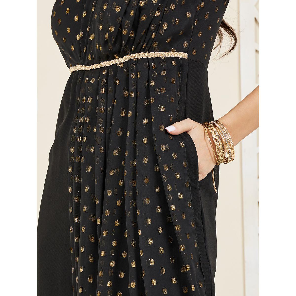 Styli Dobby Pleated Overlay Wide Leg Jumpsuit-women-clothing-jumpsuits-image-3