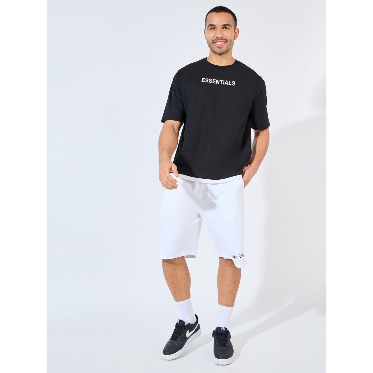 تيشيرت فضفاض بطبعة كتابة وأكمام قصيرة-men-clothing-tshirtsandpolos-tshirts-image-2