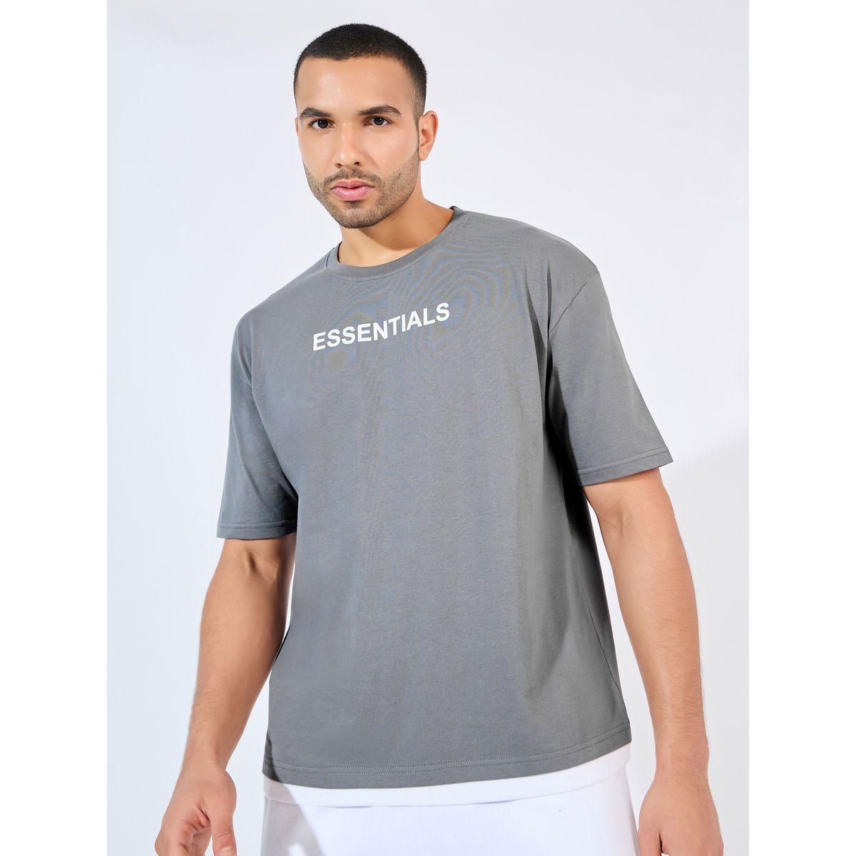 Styli Oversized Essential Chest Print Contrast Hem T-Shirt-men-clothing-tshirtsandpolos-tshirts-image-1