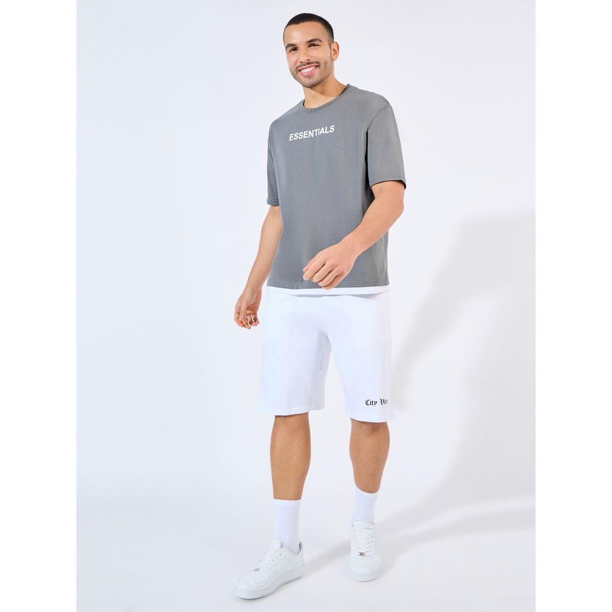تيشيرت فضفاض بطبعة كتابة وأكمام قصيرة-men-clothing-tshirtsandpolos-tshirts-image-2