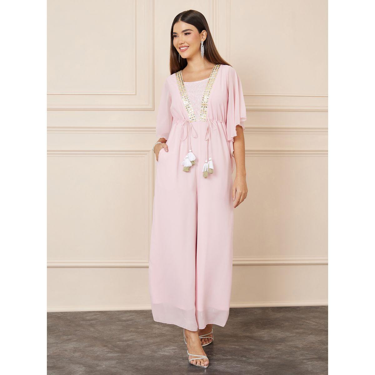جمبسوت بأرجل واسعة واكمام وطواطية-women-clothing-jumpsuits-image-1