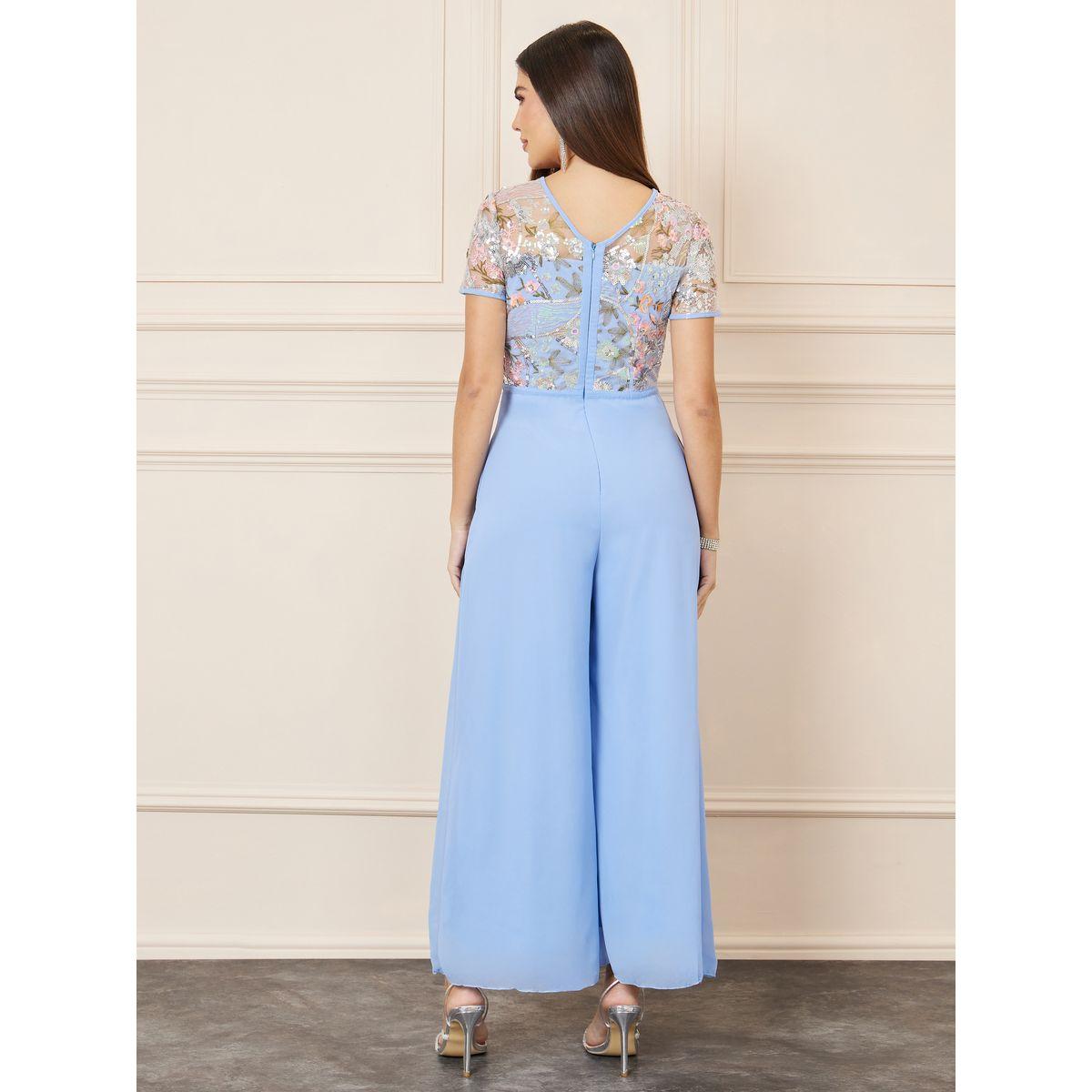 Styli Embroidered Mesh Insert Wide Leg Jumpsuit-women-clothing-jumpsuits-image-4